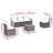Vidaxl Garden Sofa Set Grey