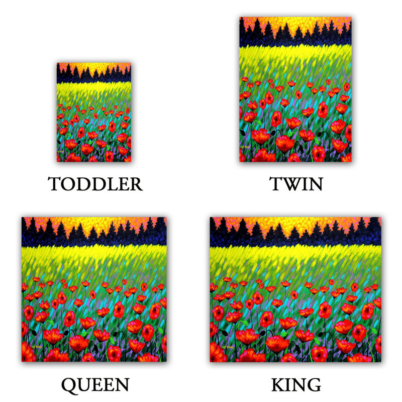  Housses de couette en microfibre John Nolan Poppy Vista II, Grand