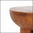 Iris Outdoor Patio Three-Legged Wood-Grain MGO Side Table, Weather-Resistant and Versatile for Indoor and Outdoor Use