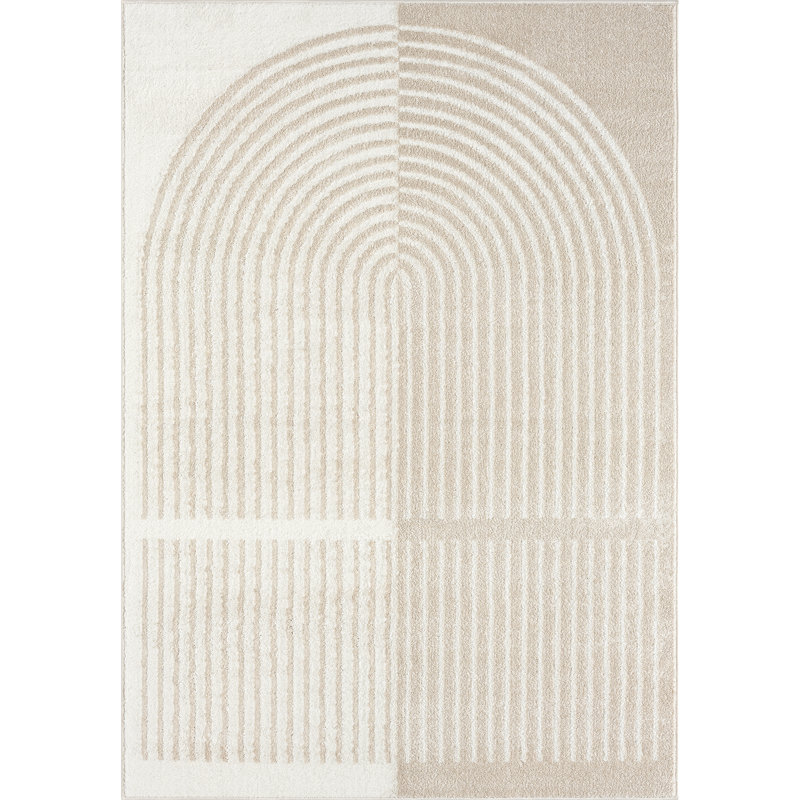 Tapis arqué moderne Rapheale Abani Rugs Nuevo NUE210A, Rectangle 6 pi x 9 pi