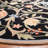 Hollander Floral Handmade Hooked Wool Black/Beige Area Rug-2090655672