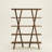 Kinsley 57" A-Frame Solid Wood Geometric Bookcase