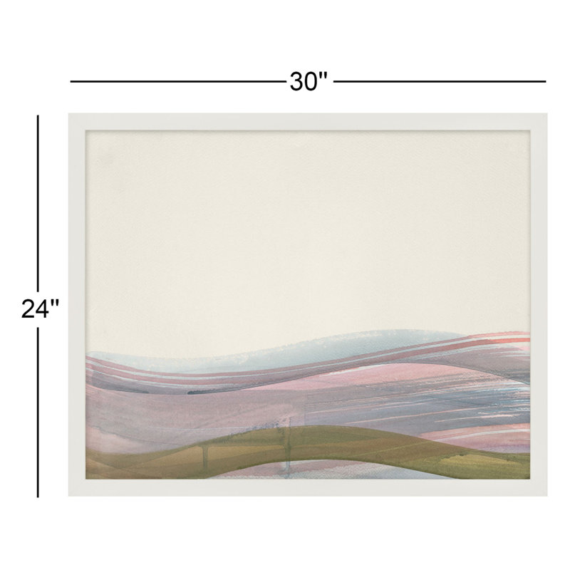 Codi ?Preliminary no. 4" by Beth James - Framed Wall Art, White Framed, 30" W x 24" H