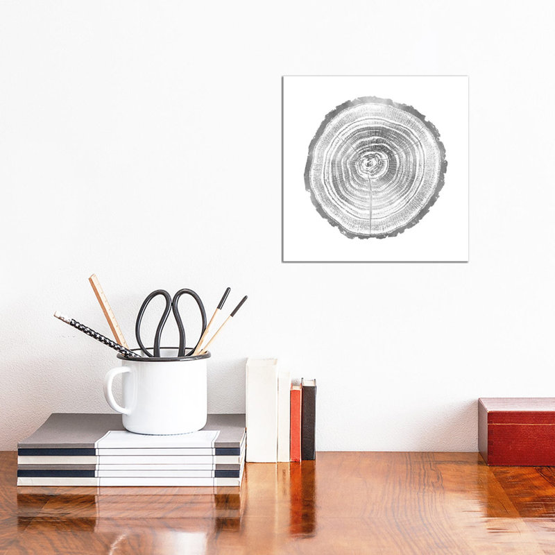 Timber Silver II by Danielle Carson - Wrapped Canvas Painting, 30.48 cm H x 30.48 cm W