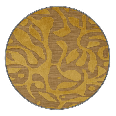 Machine Washable Abstract Brown Area Rug