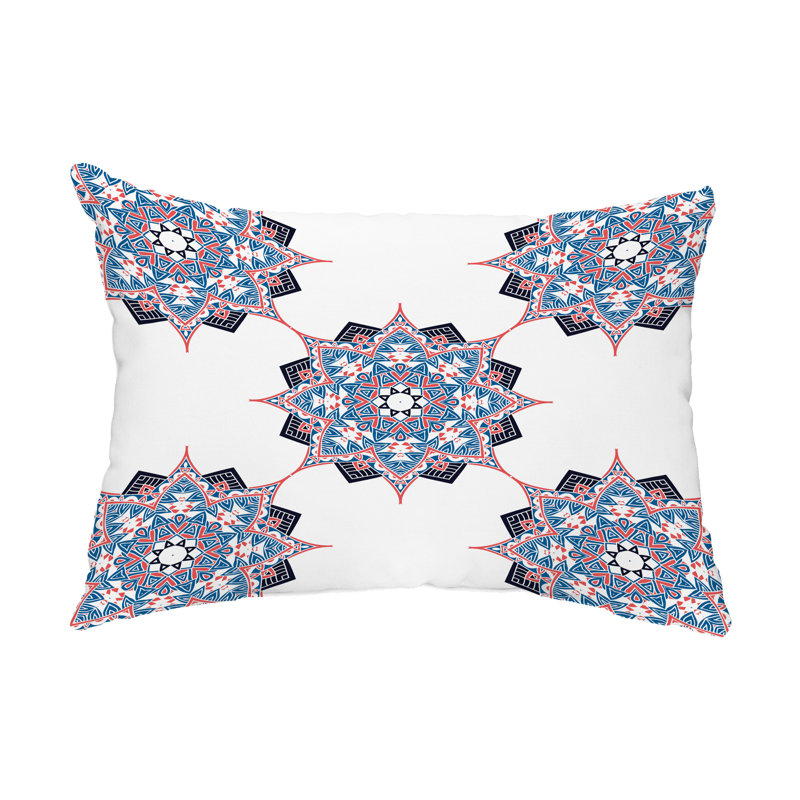  Rhapsody Outdoor Rectangular Pillow Cover and Insert, Navy