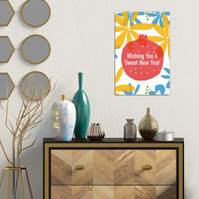 Sweet New Year by Linda Woods - Wrapped Canvas Print