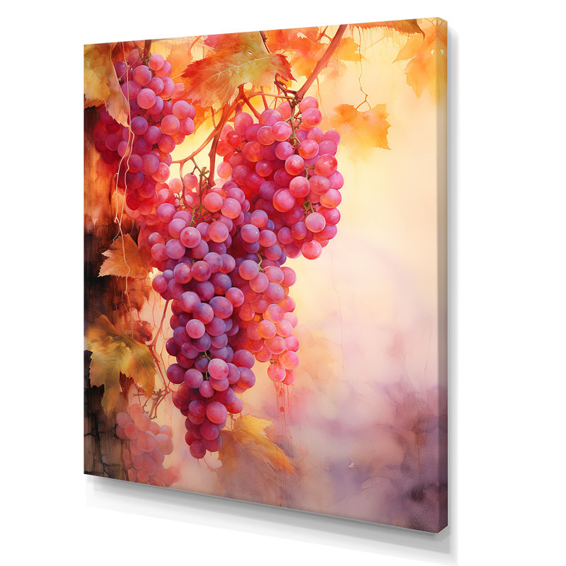 Vineyard Veil I - Imprimé, H 20 po x l 12 po x P 1 po, Toile tendue