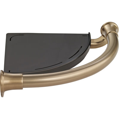 Barre d'appui de baignoire avec tablette d'angle