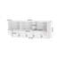Portemanteau mural blanc avec 4 crochets doubles-1836185372