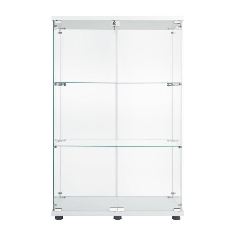 Vitrine à deux portes avec 3 tablettes