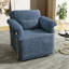 Upholstered Swivel Barrel Chair-41376918