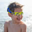 Lunettes de natation Huron Kids Neon Camo avec sangle en tissu
