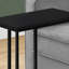Table d'appoint en forme de C en métal et stratifié pour les collations, le salon, la chambre à coucher Donohue-1289832186