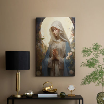 Série Religious Lxxv - Toile tendue avec châssis de qualité supérieure - Prêt à être accroché