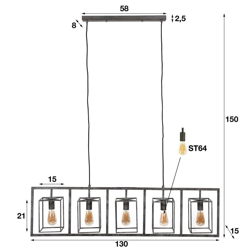 Shirey 1 - Light Cylinder Pendant