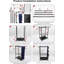 Garden Yard Tool Organizer Rack with Hooks and Side Pockets Holding Long Handled Tools