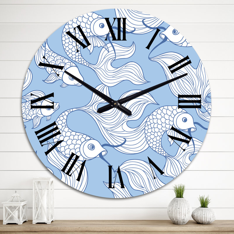 Horloge murale nautique et côtière, Surdimensionné