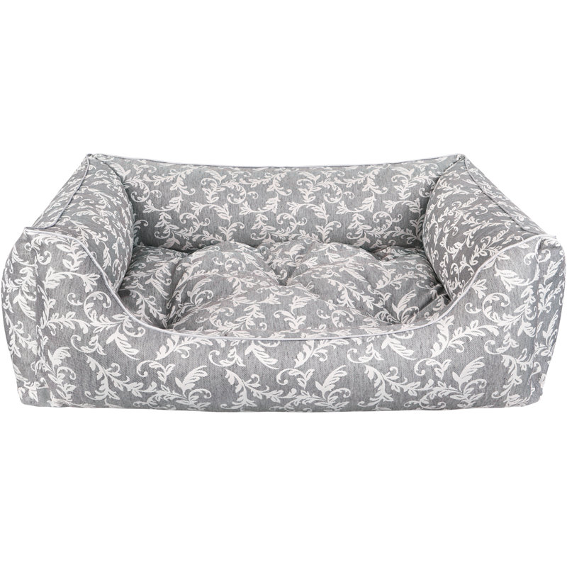 Orthopedic Polyester Pet Bed, Silver, Extra large (100cm W x 80cm D x 35cm H)