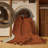 Machine Washable Solid Brown Area Rug-1868038106