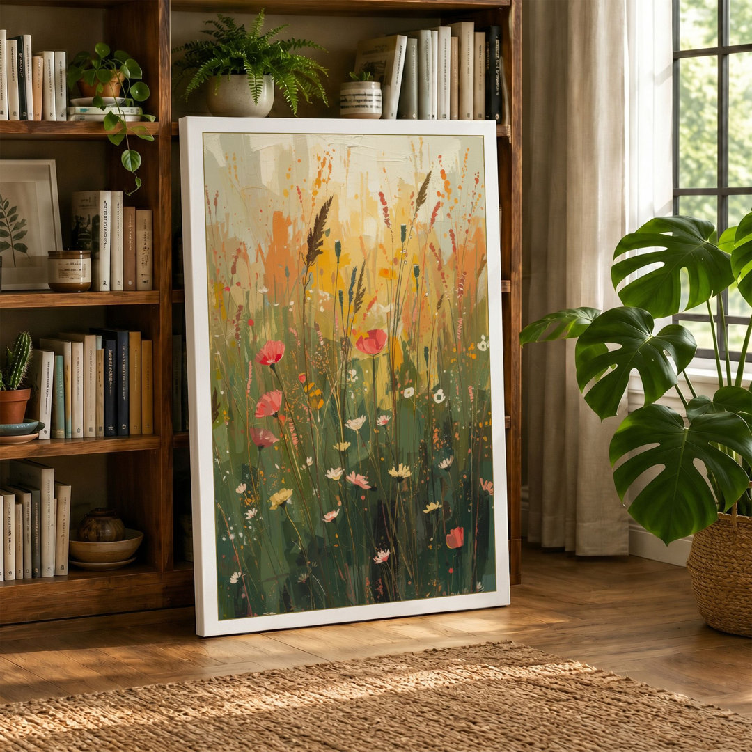 Wildflower Meadow Botanical - Wrapped Canvas