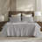 4 Pieces Sateen Sheet Set, Gray-122818039-122818047
