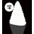 Chrismy Chrismy Matte Ice White Plug-In LED Outdoor Floor Lamp-49038619