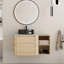 Ensemble de meuble-lavabo mural simple 36 po avec plateau en pierre reconstituée Eaton-698085266-698328507