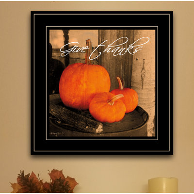 'Give Thanks' by Anthony Smith - Picture Frame Graphic Art Print on Paper