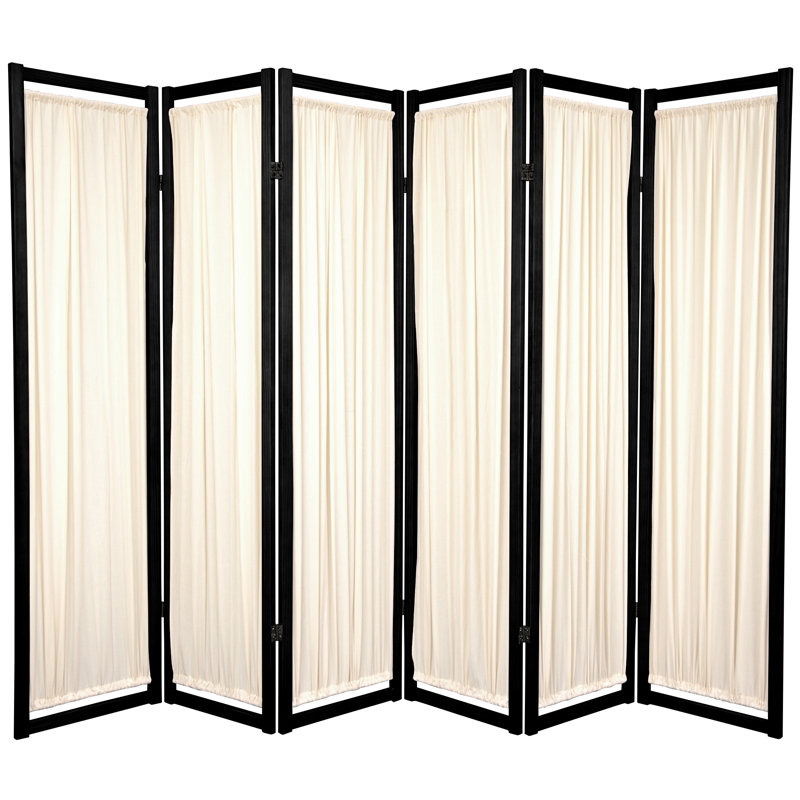 Cloison pliante Michelle H 72 ", Noir, 6