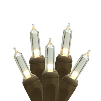 Mini lumières de Noël à DEL blanc chaud de Noël espacées de 4 po