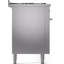 Cuisinière à double combustible ILVE Professional Plus II Series 60 po avec 9 brûleurs scellés et plaque de cuisson (gaz naturel, porte vitrée)-98168276-98168279