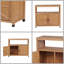 Armoire de rangement et table de bar en bois massif - Buffet d'extérieur / d'intérieur-1605388848