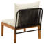 60 cm W Patio Sofa with Cushions