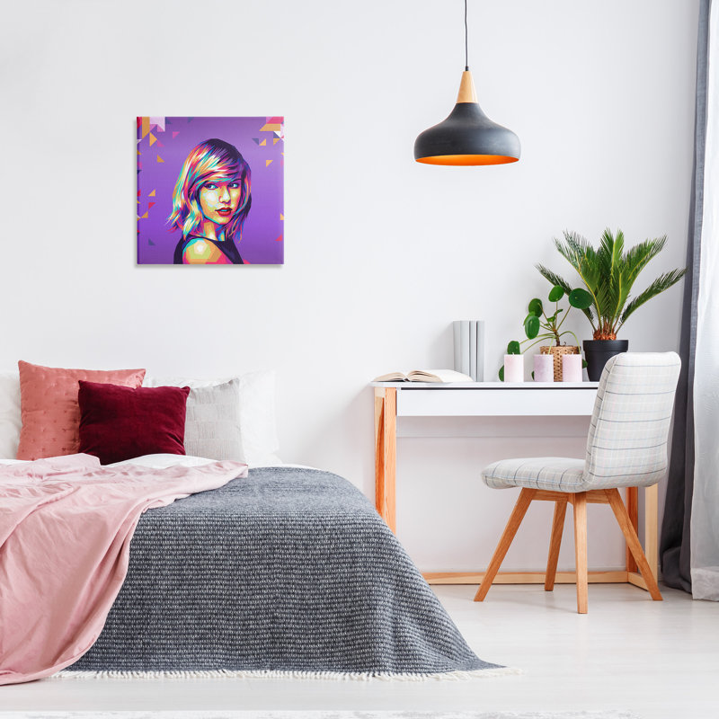 Pop Art avec motif sur toile, art mural par Birch & Ink, H 24 po x l 24 po