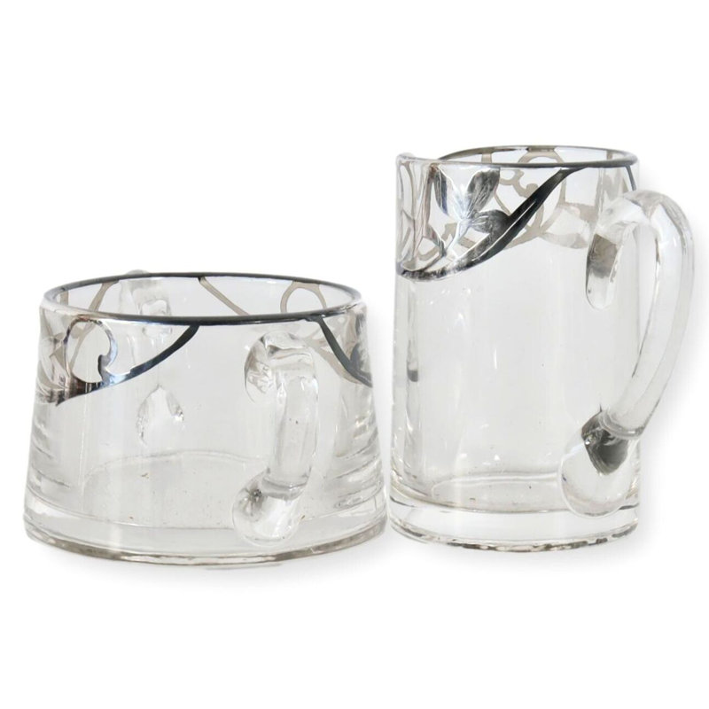 Superposition de crème et sucre Art Nouveau Sterling