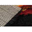 Vintage Swedish Rya Runner, Colorful Scandinavian Flame Patterns - Rug & Kilim