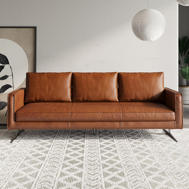 Retro Minimalist Luxury Sofa, Brown