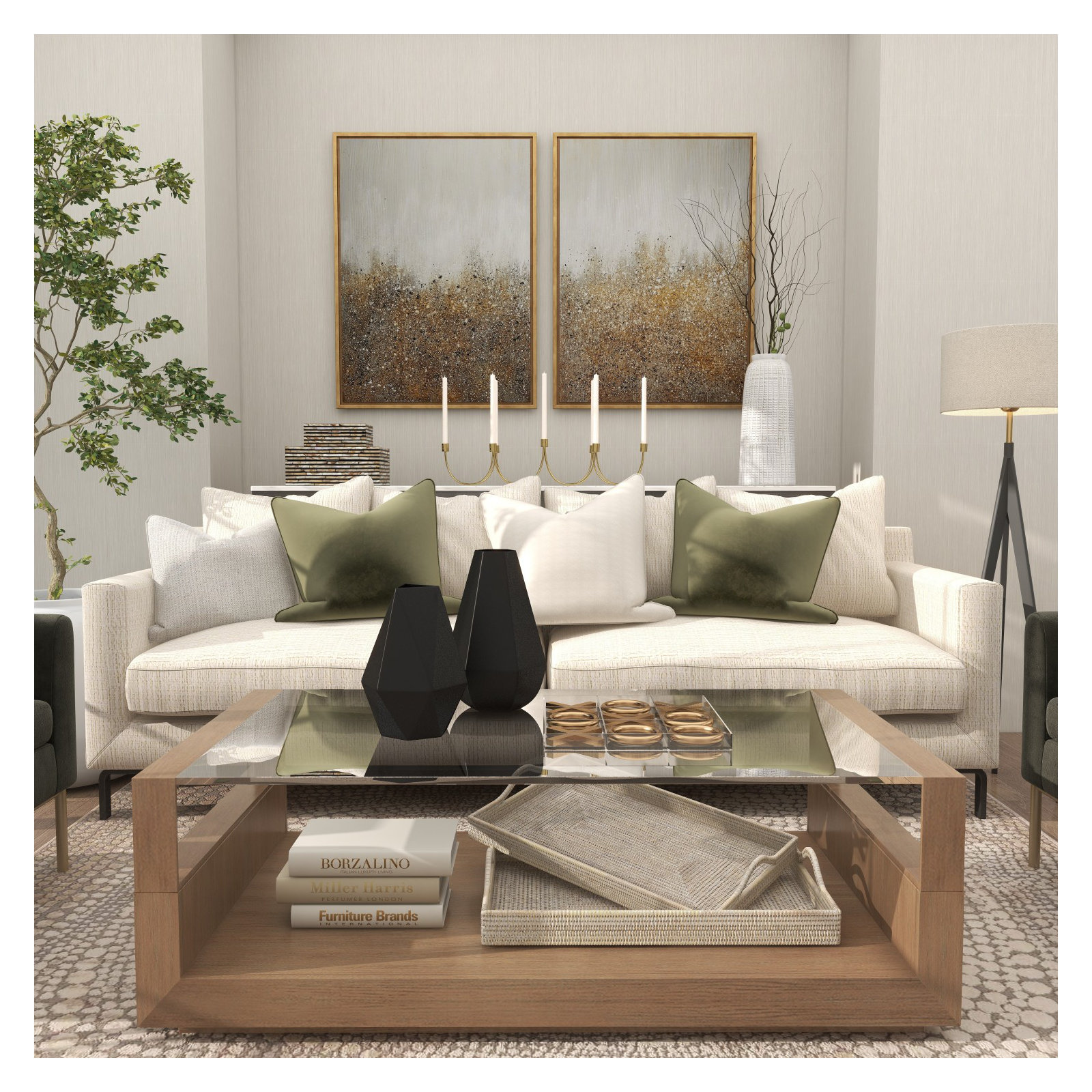 Milano Stainless Steel 7 Candle Candelabra