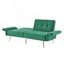 Canapé-lit futon, canapé-lit convertible, canapé-lit avec accoudoirs pliés et sacs de rangement