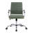 Mulkey Ribbed Faux Leather Mid-Back Office Chair, Mid Century Ergonomic Executive Desk Chair-1755224888