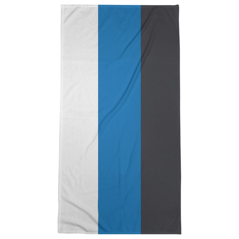 Cotton Blend Lightweight Bath Towel, Royal Blue/Slate