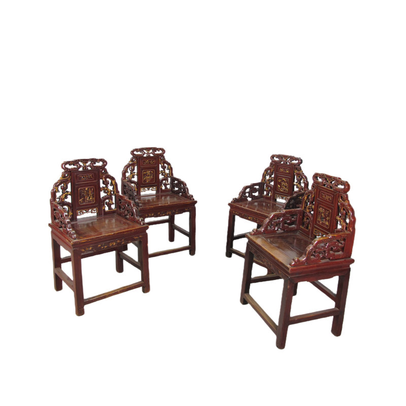 Asian Classic Solid Wood Arm Chair