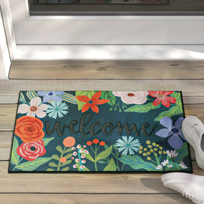 Quentin Spring Sunset 30" x 18" Non-Slip Outdoor Door Mat