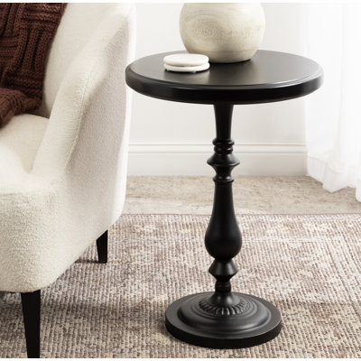 Wood And Metal End Table