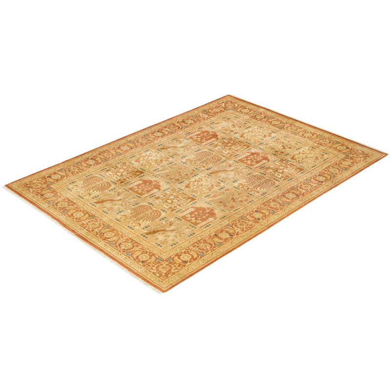 Classic One-of-a-Kind 6' 3" X 8' 10" Hand Knotted Area Rug