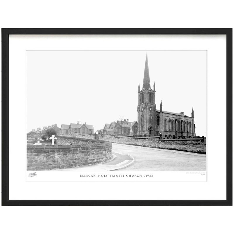 Elsecar, Holy Trinity Church C1955 1 Piece Single Picture Frame Wall Art, 45cm H x 60cm W x 2.3cm D