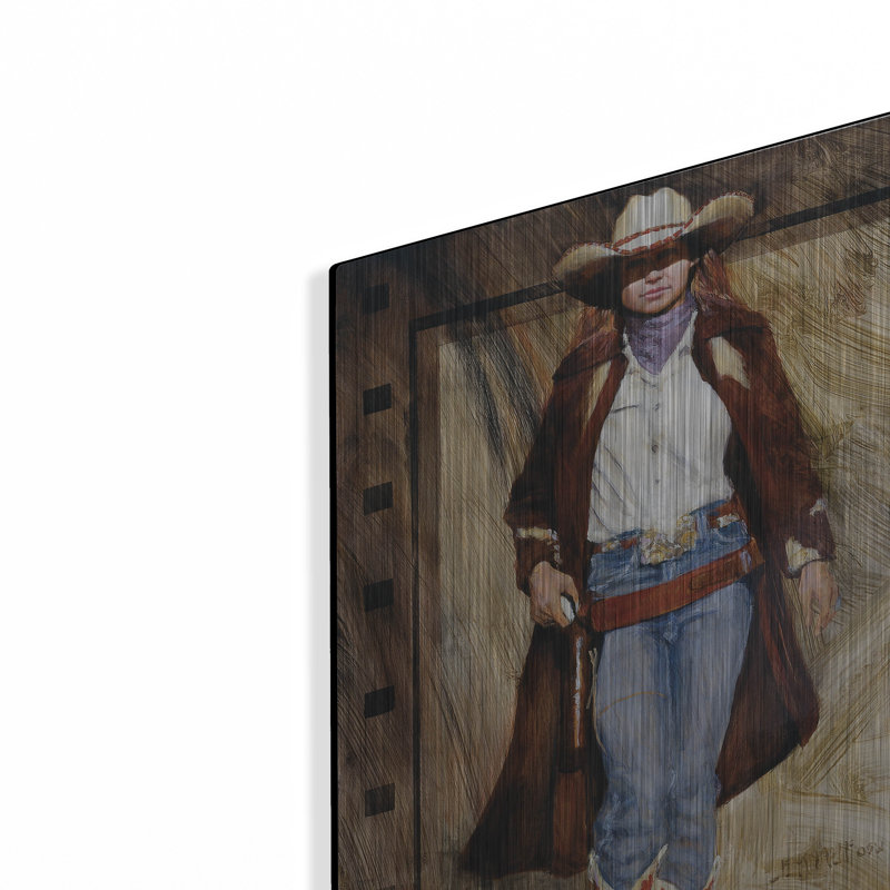«Buckled Up» par J.E. Knauf, H 16 po x l 12 po