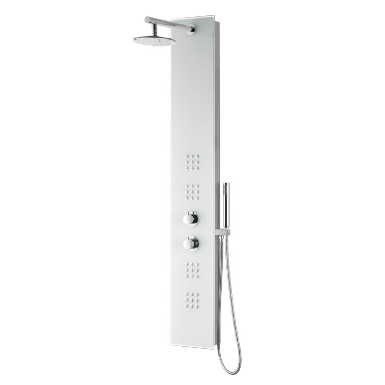 Veld Series 64" Shower Panel with Adjustable Shower Head