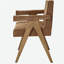Chaise d'appoint moderne avec revêtement en chenille chocolat et pieds en bois de chêne, ensemble de 2